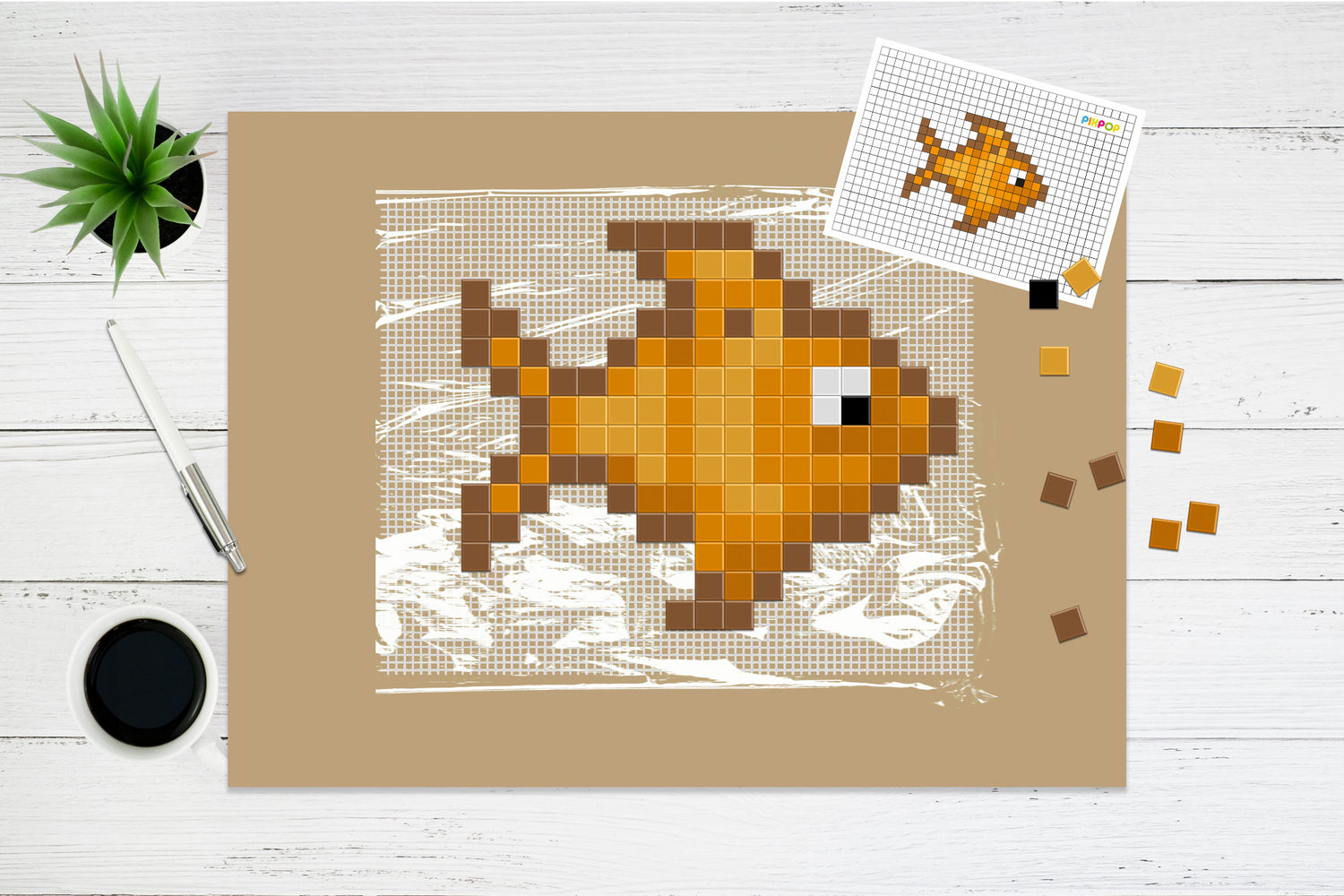 Mode d'emploi pour le montage d'un kit Pixpop de Pixel Art - Etape 5