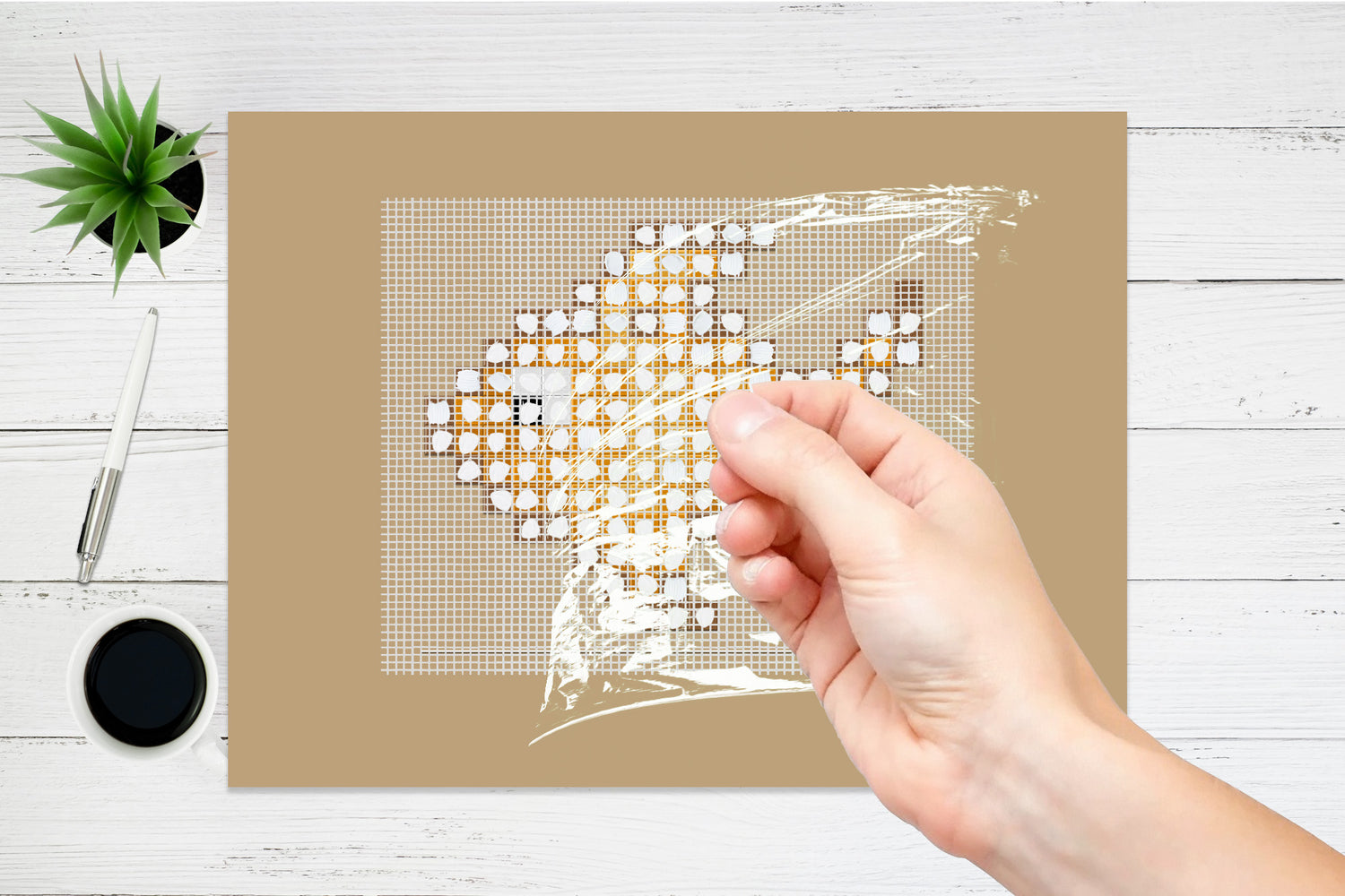 Mode d'emploi pour le montage d'un kit Pixpop de Pixel Art - Etape 8