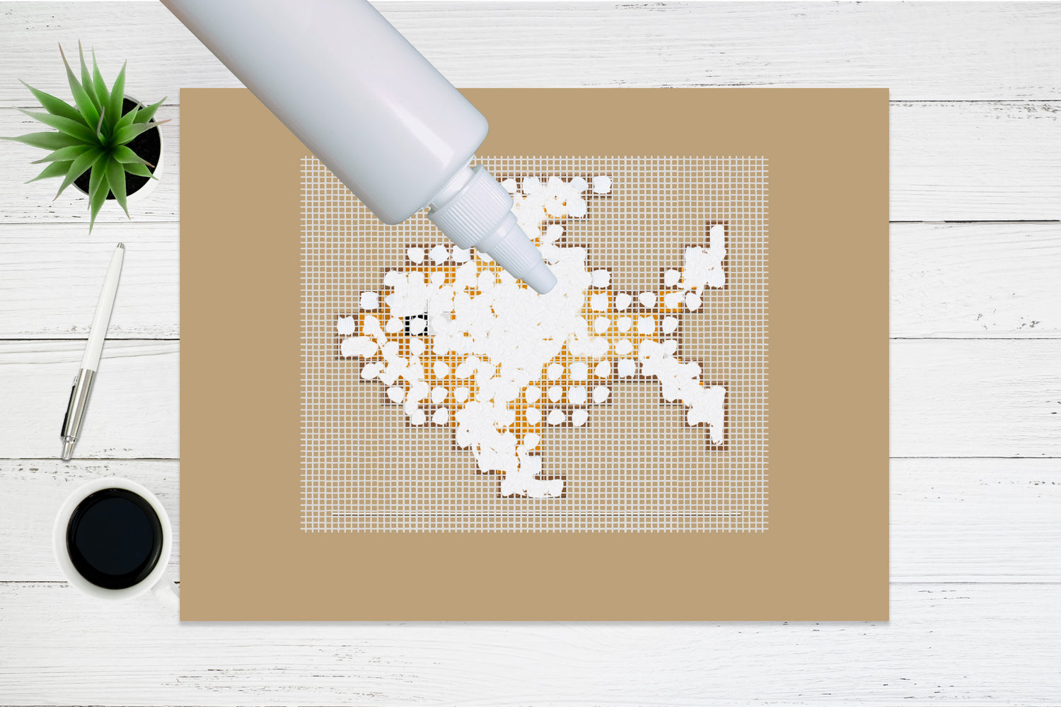 Mode d'emploi pour le montage d'un kit Pixpop de Pixel Art - Etape 9