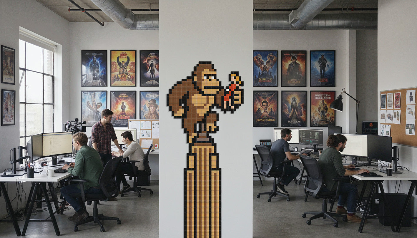 pixel art gorille Kong décoration intérieure
