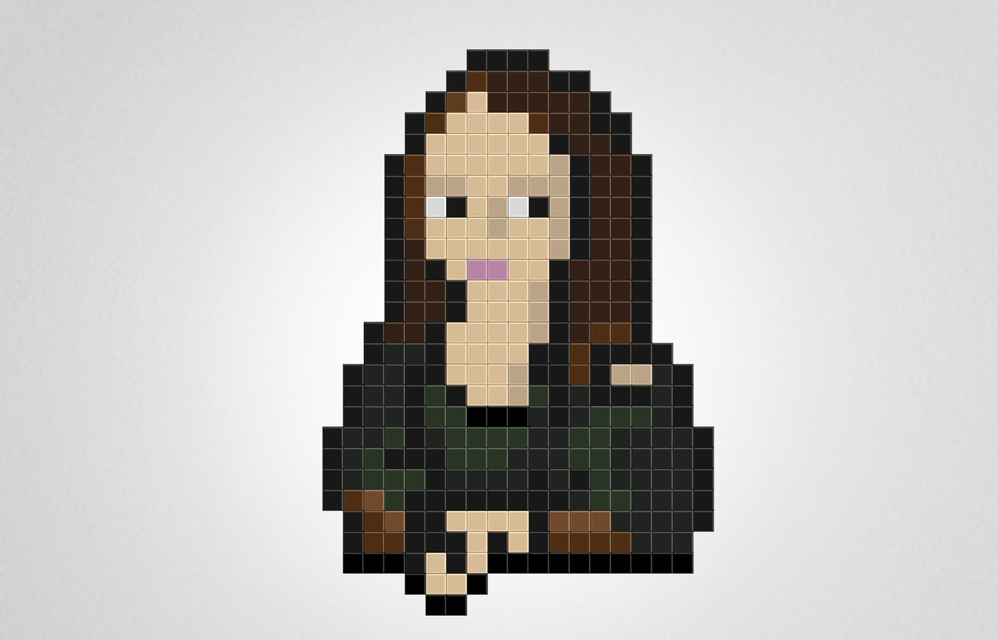 mona lisa mosaïque pixel art