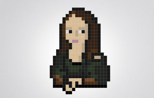 mona lisa mosaïque pixel art