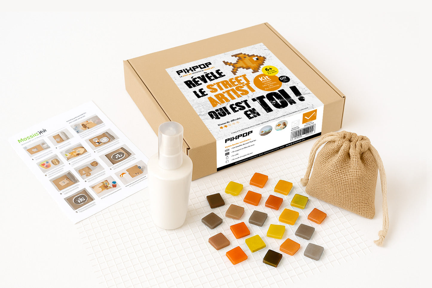 kit mosaïque pixel art Pixpop complet