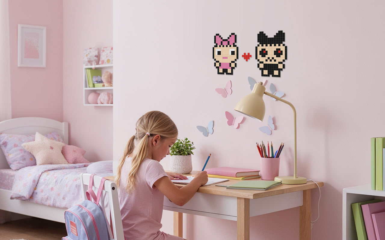 pixel art petit monstre décoration chambre enfant