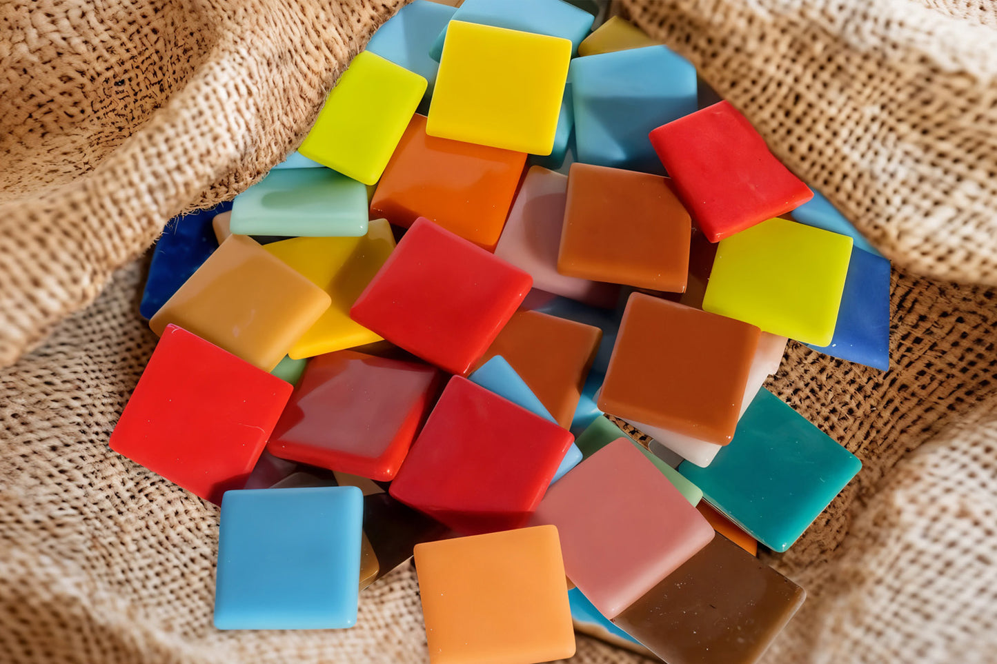 tesselles mosaïque pixel art couleurs