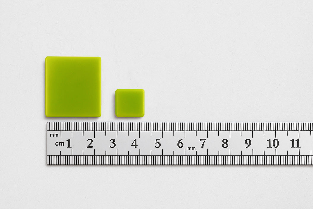 dimensions tesselles vertes mosaïque pixel art