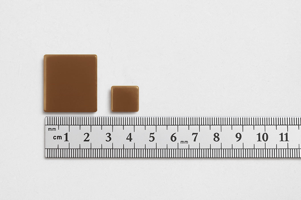 dimensions tesselles marron mosaïque pixel art